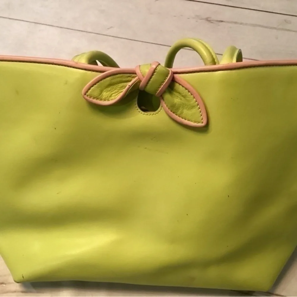 FURLA Lime Green Leather Purse - Picture 9 of 16